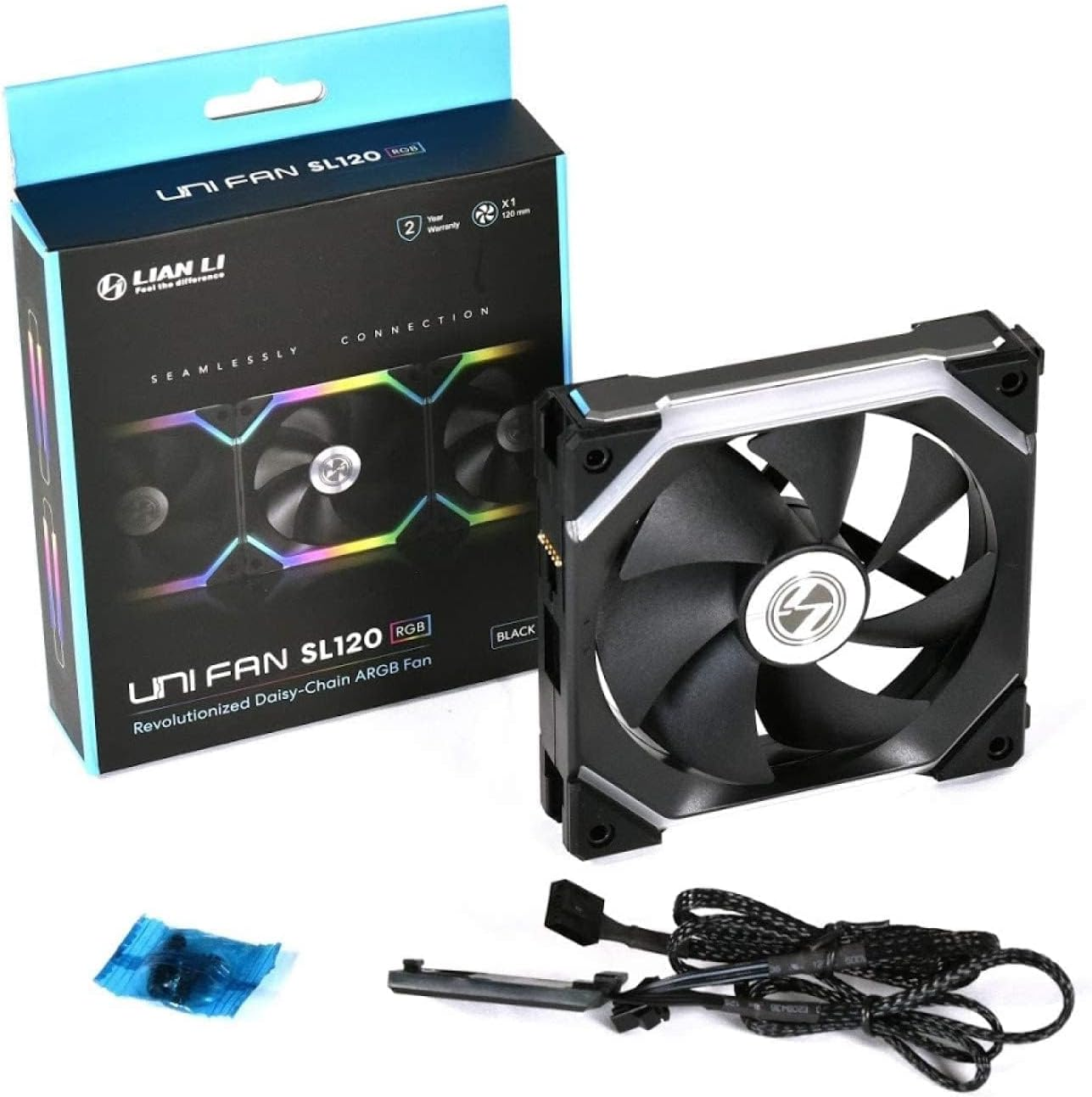 Lian-Li UNI SL120 Addressable RGB Black 120mm Lian-Li UNI SL120 Addressable RGB Black 120mm